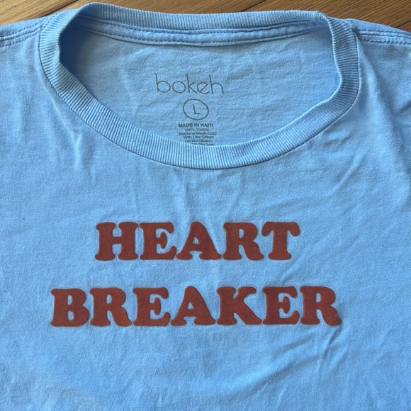 bokeh heart breaker crop top size large - Picture 2 of 4